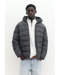Pull&Bear - Puffer Jacket With Hood - Lyst
