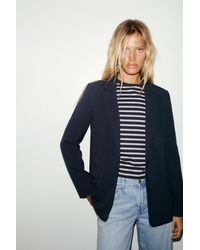 Pull&Bear - Blazer Basique - Lyst