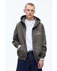 Pull&Bear - Boxy Zip-Up Hoodie - Lyst