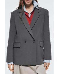 Pull&Bear - Double-Breasted Blazer - Lyst