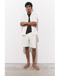 Pull&Bear - Crinkle Jogger Bermuda Shorts - Lyst