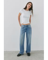 Pull&Bear - Jeans Droits Taille Basse - Lyst