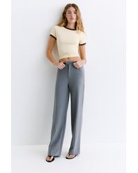 Pull&Bear - Darted Straight-Leg Tailored Trousers - Lyst