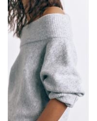 Pull&Bear - Soft Knit Bardot Jumper - Lyst