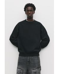 Pull&Bear - Basic Round Neck Sweatshirt - Lyst