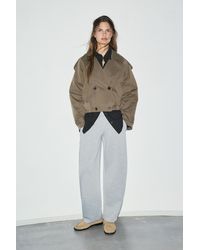 Pull&Bear - Balloon-Fit Short Trench Coat - Lyst