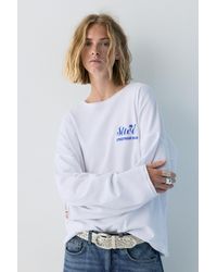 Pull&Bear - Stwd T-Shirt With Seams - Lyst