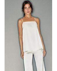 Pull&Bear - Satin Strap Top - Lyst