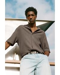 Pull&Bear - Terrycloth Short Sleeve Shirt - Lyst