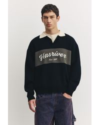 Pull&Bear - Polo Con Pannelli E Grafica Hasriver - Lyst
