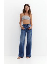 Pull&Bear - High-Waist Wide-Leg Jeans - Lyst