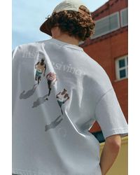Pull&Bear - Boxy-T-Shirt Mit Print - Lyst