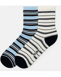 Pull&Bear - Thin Stripe Regular Socks - Lyst