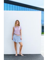 Pull&Bear - Minijupe Rayée Lin - Lyst