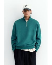 Pull&Bear - Quarter-Zip Sweatshirt - Lyst