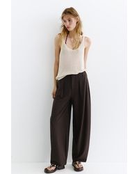 Pull&Bear - Darted Barrel Trousers - Lyst