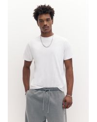 Pull&Bear - Basic Short Sleeve Cotton T-Shirt - Lyst