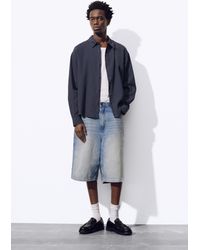 Pull&Bear - Long Sleeve Linen Blend Shirt - Lyst