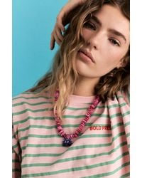 Pull&Bear - Crab Pendant Bead Necklace - Lyst