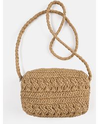 Pull&Bear - Raffia-Style Crossbody Bag - Lyst