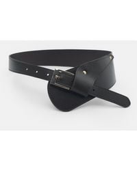 Pull&Bear - Wide Faux Leather Belt - Lyst