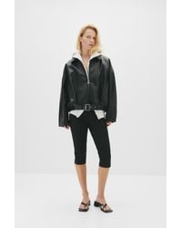 Pull&Bear - Bomberjacke Aus Kunstleder - Lyst