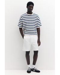Pull&Bear - Joggingbermuda Met Logo - Lyst