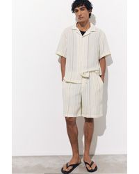 Pull&Bear - Striped Jogger Bermuda Shorts - Lyst