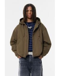Pull&Bear - Stwd Hooded Bomber Jacket - Lyst