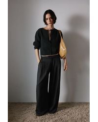 Pull&Bear - Double-Dart Wide-Leg Trousers - Lyst