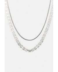 Pull&Bear - 2-Pack Of Chain Necklaces - Lyst