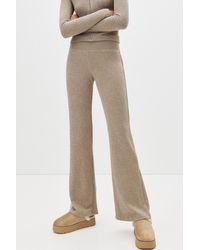 Pull&Bear - Plateau-Clogs Mit Lammfellimitat-Riemen - Lyst