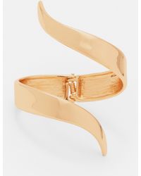 Pull&Bear - Curved Arm Cuff - Lyst