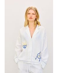 Pull&Bear - La Toja 100% Linen Shirt - Lyst