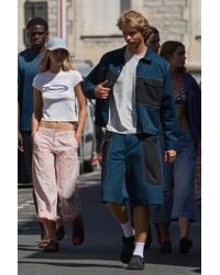 Pull&Bear - Pleasures X Stwd Panelled Bermuda Shorts - Lyst