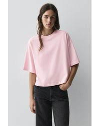 Pull&Bear - Boxy Fit Short Sleeve T-Shirt - Lyst