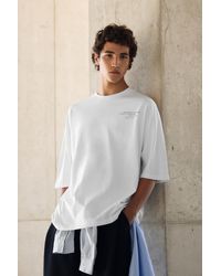 Pull&Bear - Boxy-Fit T-Shirt With Slogan - Lyst