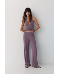 Pull&Bear - Rechte Bambula Broek - Lyst