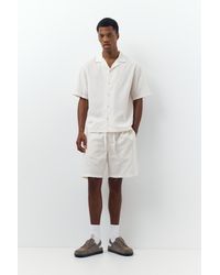 Pull&Bear - Bermuda Jogger En Lin - Lyst