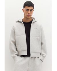 Pull&Bear - Neoprene-Effect Hoodie - Lyst