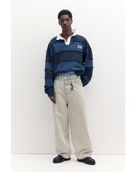 Pull&Bear - Embroidered Super Baggy Jeans - Lyst