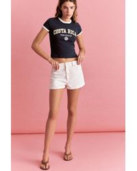 Pull&Bear - Geribd T-Shirt Met Graphic - Lyst