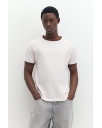 Pull&Bear - Contrast Trim T-Shirt - Lyst