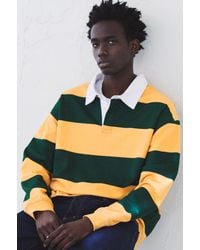 Pull&Bear - Gestreepte Polo Met Lange Mouw - Lyst