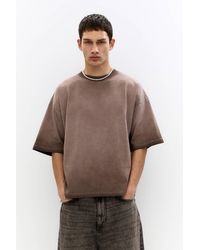 Pull&Bear - T-Shirt Im Boxy-Fit Und Washed-Look - Lyst