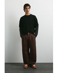 Pull&Bear - Baggy Darted Chinos - Lyst