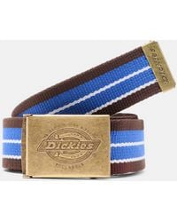 Pull&Bear - Striped Belt With Dickies Buckle - Lyst