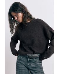 Pull&Bear - Basic Knit Sweater - Lyst