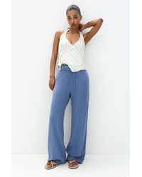 Pull&Bear - Rustikale Hose Mit Ausgefranstem Saum - Lyst
