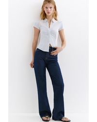 Pull&Bear - Tailliertes Hemd Mit Kurzen Ärmeln - Lyst